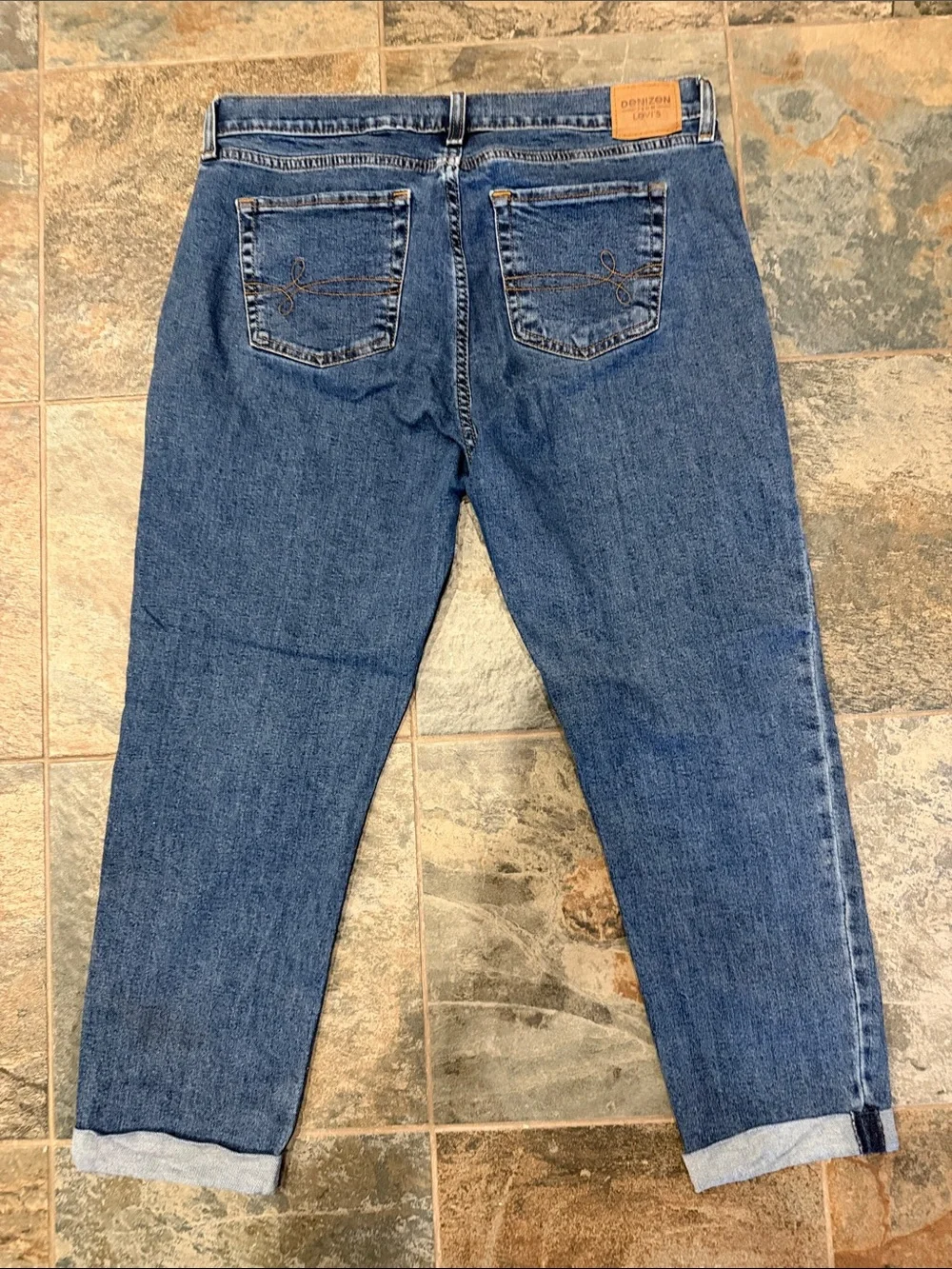 Denizen from Levi's Women's Boyfriend Jeans - Medium Blue Denim